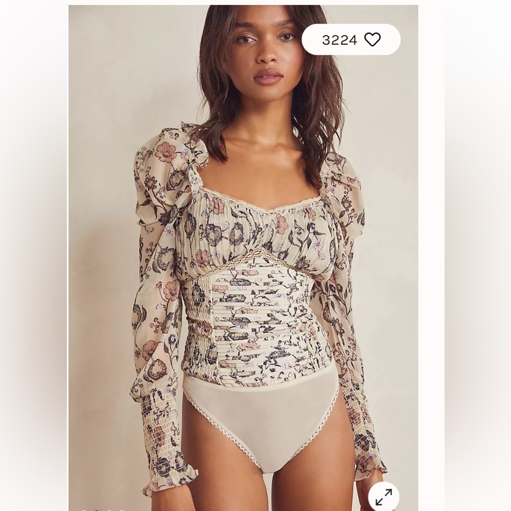 NWT Free People Brunch Date Bodysuit